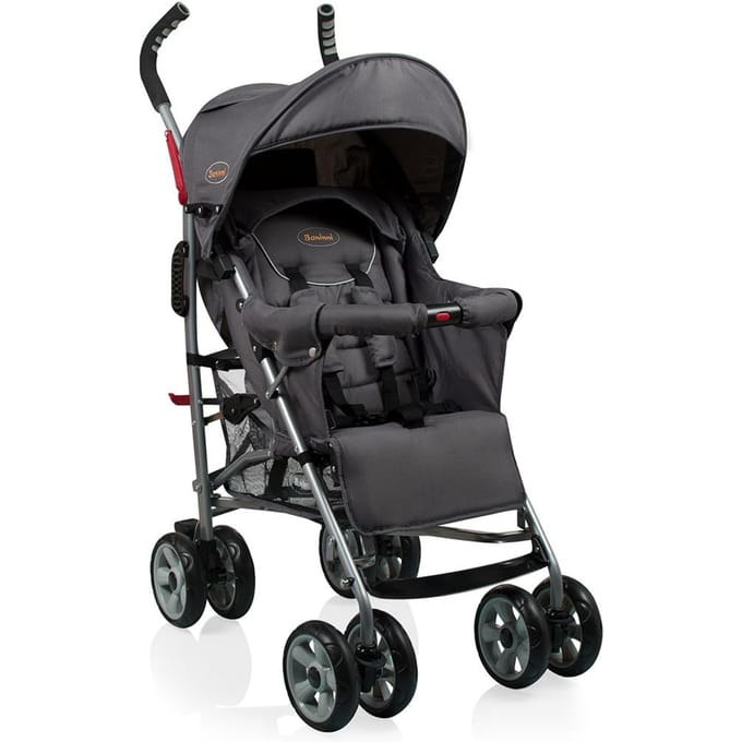 Baninni Buggy Luca Grijs - Incl. Regenhoes