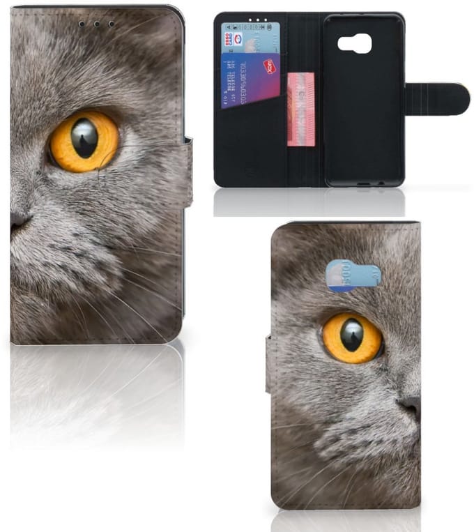 Telefoonhoesje met Pasjes Samsung Galaxy A3 2017 Britse Korthaar