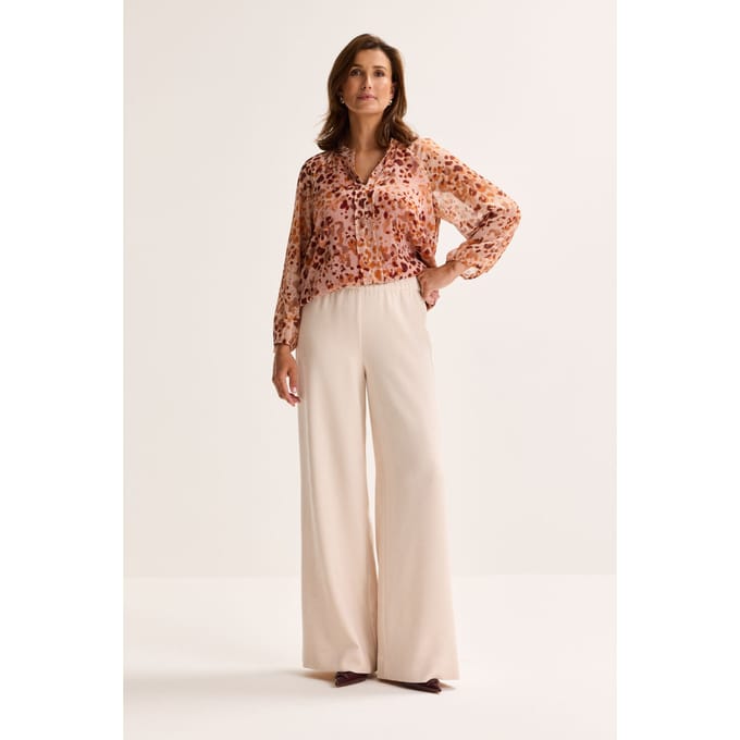 Wijde Broek In Jersey Jacquard