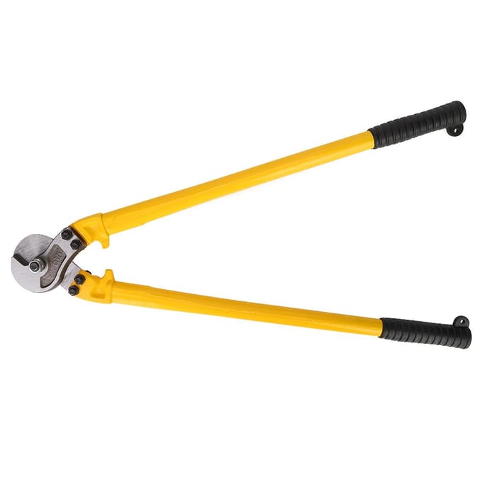 24 Inch Heavy Duty Koolstofstaal Kabelkniptang Draadknipper Handgereedschap (Stalen Kabel) yellow