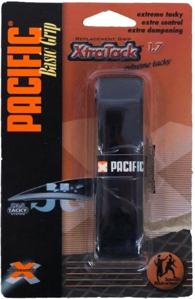 PACIFIC - Xtra-tack - Basisgrip badminton - Zwart