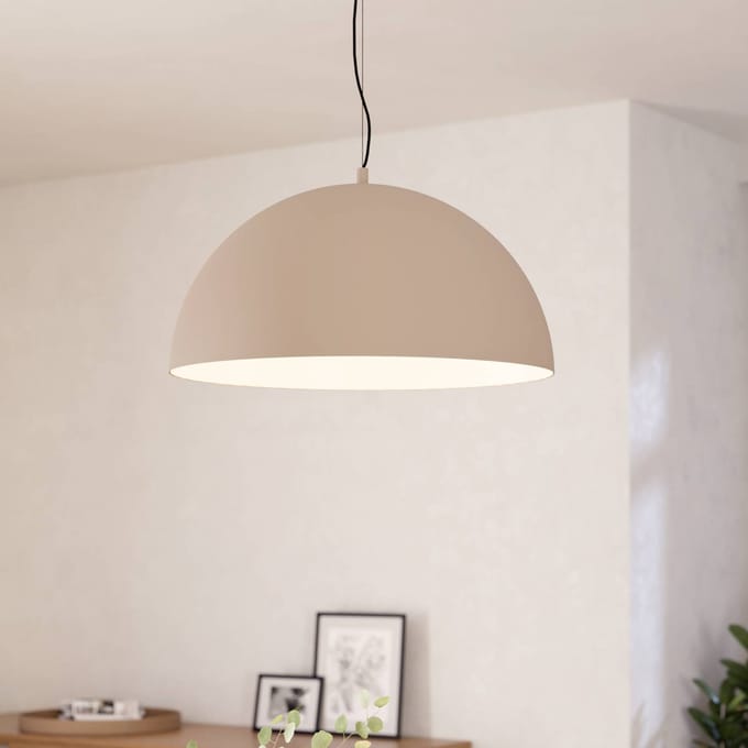 EGLO Gaetano 1 Hanglamp - E27 - Ø 53 cm - Zandkleur/Crème