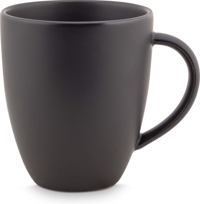 vtwonen Mok met Oor - Mat Zwart - Porselein - 250ml