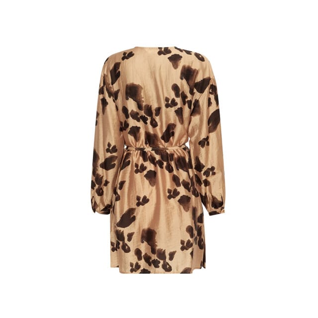 MSCH Copenhagen Mschnilla Romina Short Dress Aop Dames - Jurk - Camel - Maat S