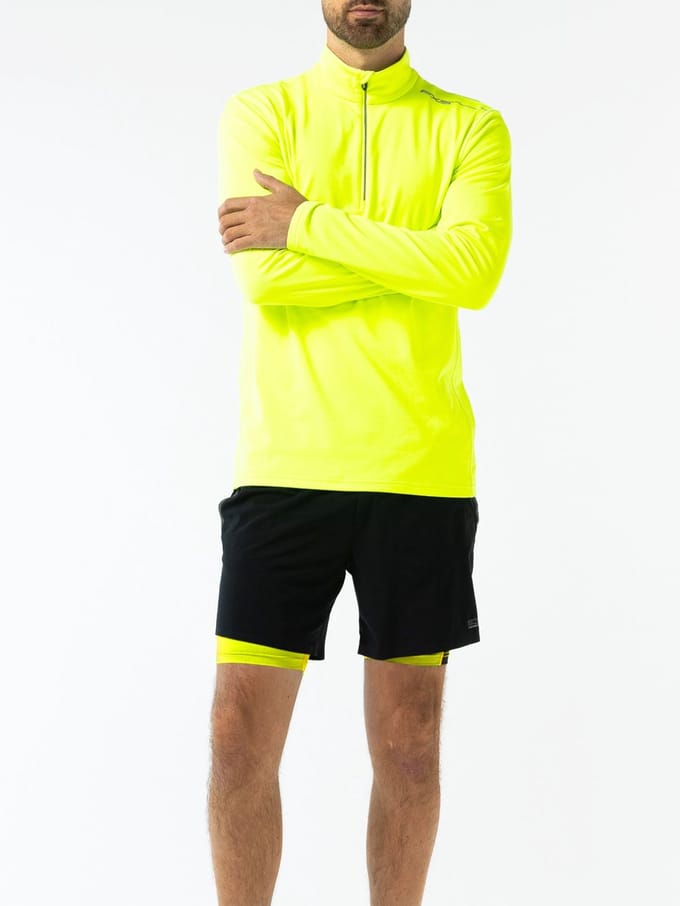 FALCON - Greyhound - Hardloop t-shirt lange mouw zomer heren - Geel