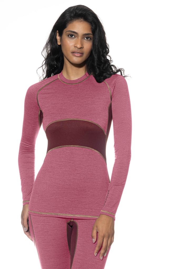 T-shirt met lange mouwen Serie PRFRMNC+ Energetic Red Melange