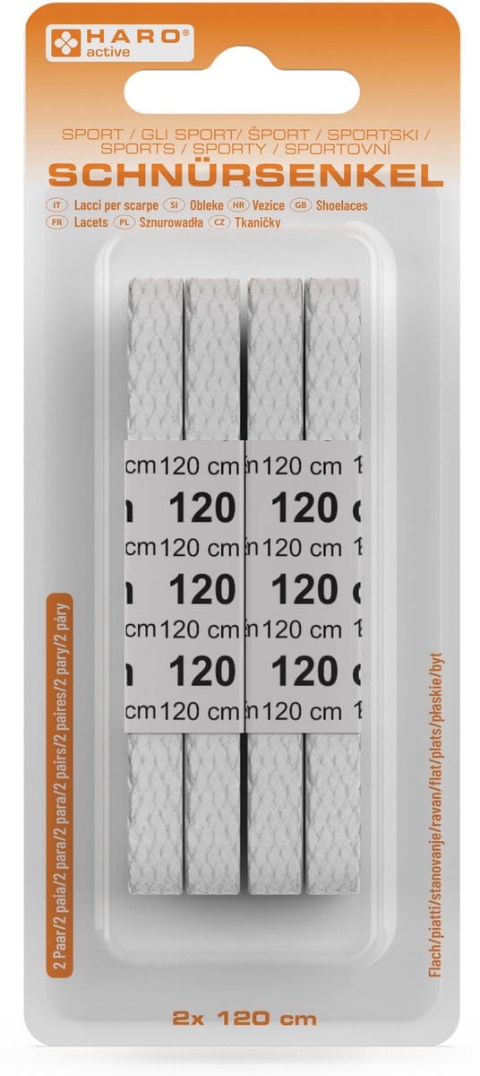 Sportveters, plat, 120 cm, wit