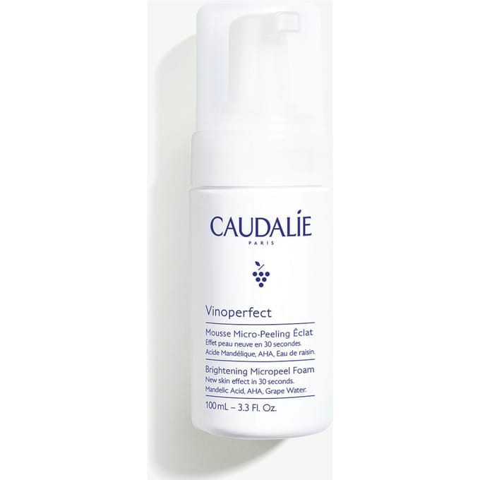 Caudalie Vinoperfect Micro-Peeling Mousse 100ml - zachte AHA peeling gezichtsscrub