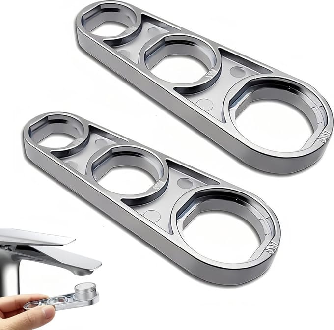 Multi-function Wrench, 2 Pieces Different Specifications, 6 Sizes, Stainless Steel, Universal Service Key, Replacement - ShopVlot