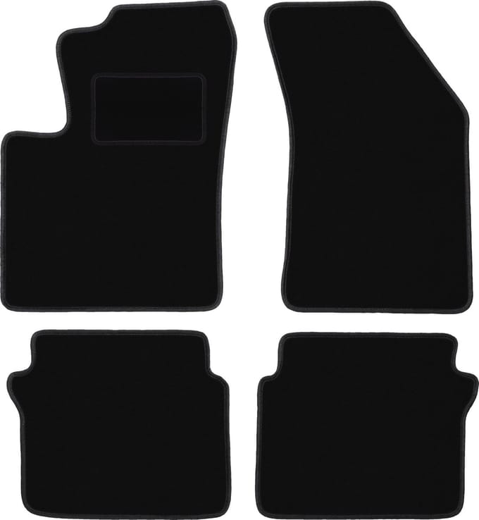 Zwarte velours vloermatten voor: Chrysler Sebring III sedan (2007-2010)
