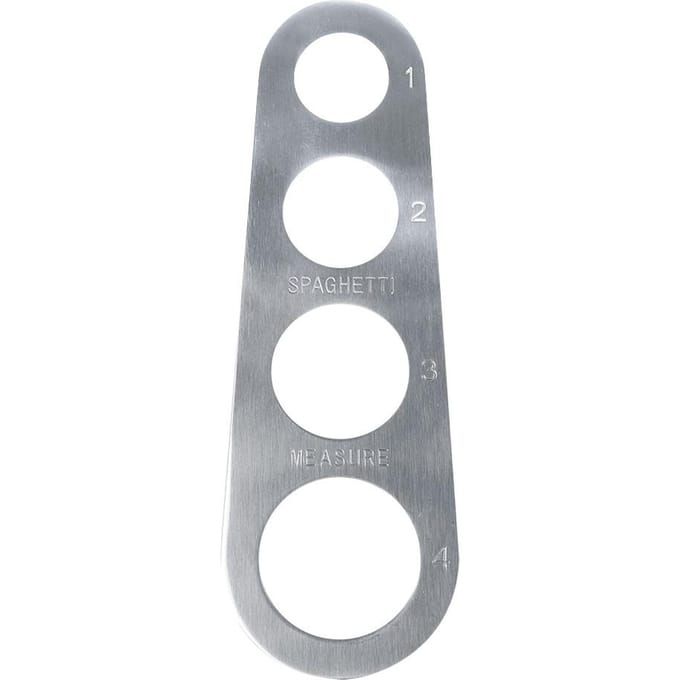 1 st RVS Spaghetti Afmeter Meetinstrument 4 Porties Koken Pasta Liniaal gray