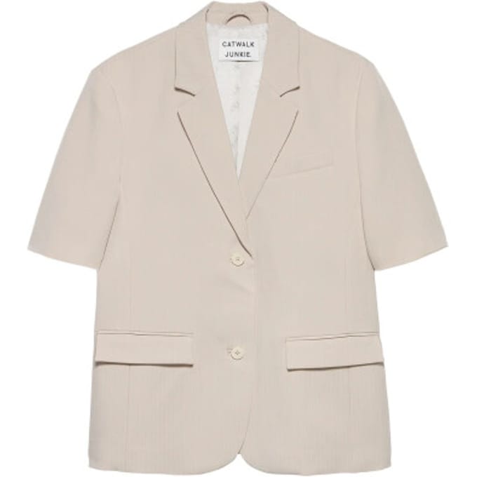 Catwalk Junkie Short sleeve pinstripe blazer
