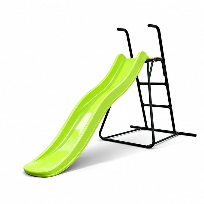 Complete Tweeb glijbaan met ladder - 175 cm - Platformhoogte 90 cm - Limoengroen