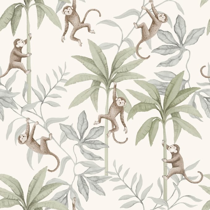 Boråstapeter Vliesbehang 6936 - Newbie2 - Botanisch Wit - 53cm x 10.05m
