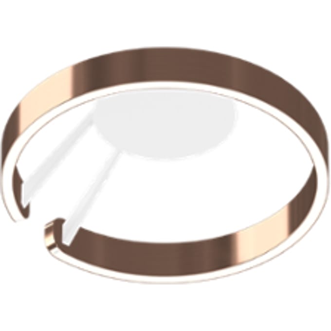 Occhio Mito Aura 40 Plafond-/Wandlamp - roségoud - wide
