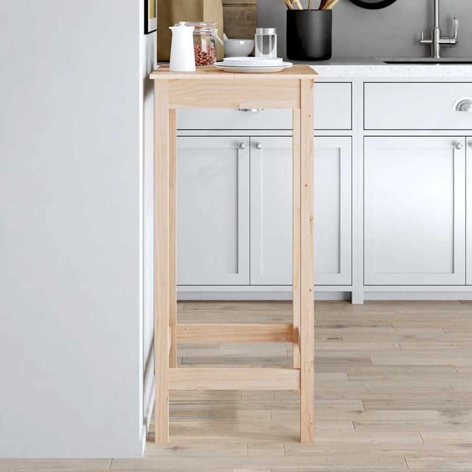 vidaXL - Bartafel - 50x50x110 - cm - massief - grenenhout