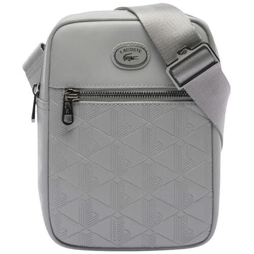 LACOSTE Schoudertas Nomogramme Vertical Camera Bag Monument Grijs