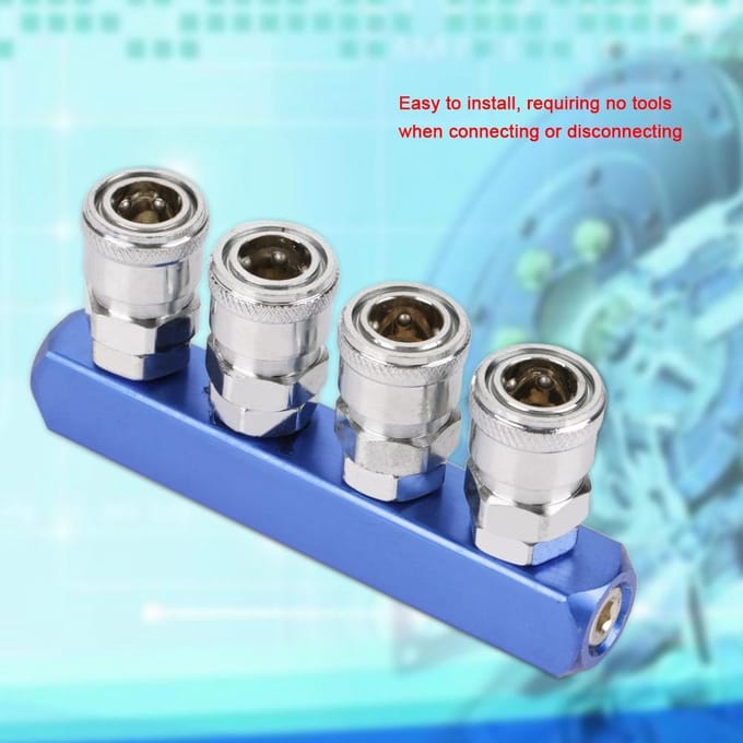 12mm Pneumatische Snelkoppeling Vrouwelijke Connector voor Luchtslang Aansluiting PT14  (4-weg)