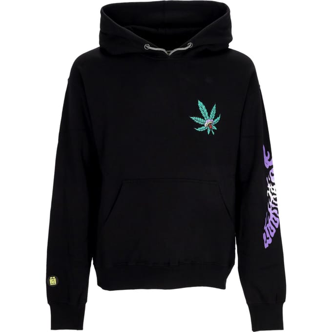 Herenhoodie Skull Liquid Hoodie Zwart
