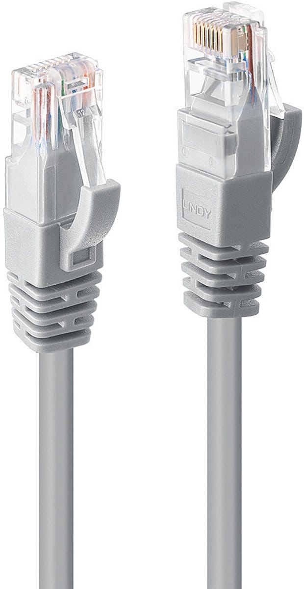 Lindy 48003 netwerkkabel Grijs 2 m Cat6 U/UTP (UTP)