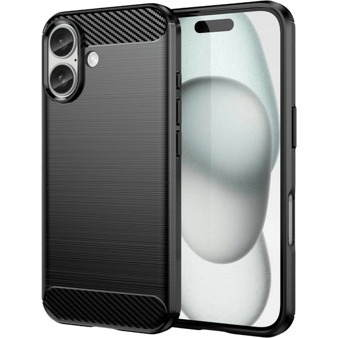 Mocaa Apple iPhone 16 Schokbestendig Hoesje Zwart