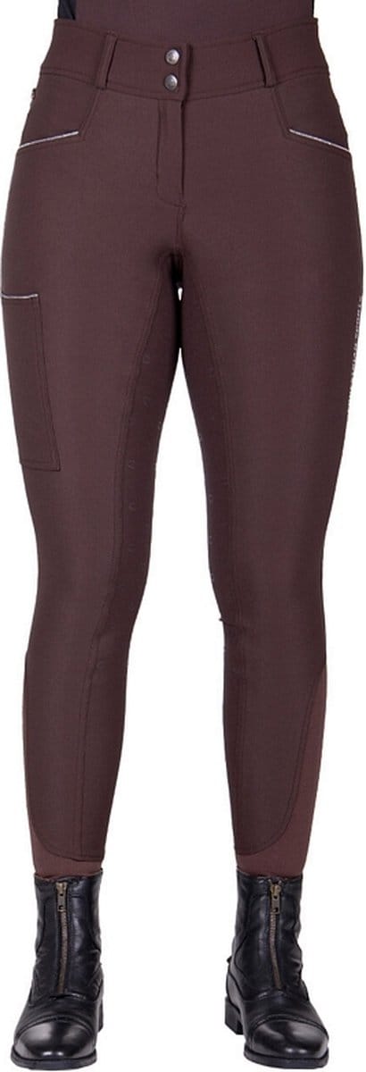 QHP Rijbroek Julin Full Grip Coffee - 40