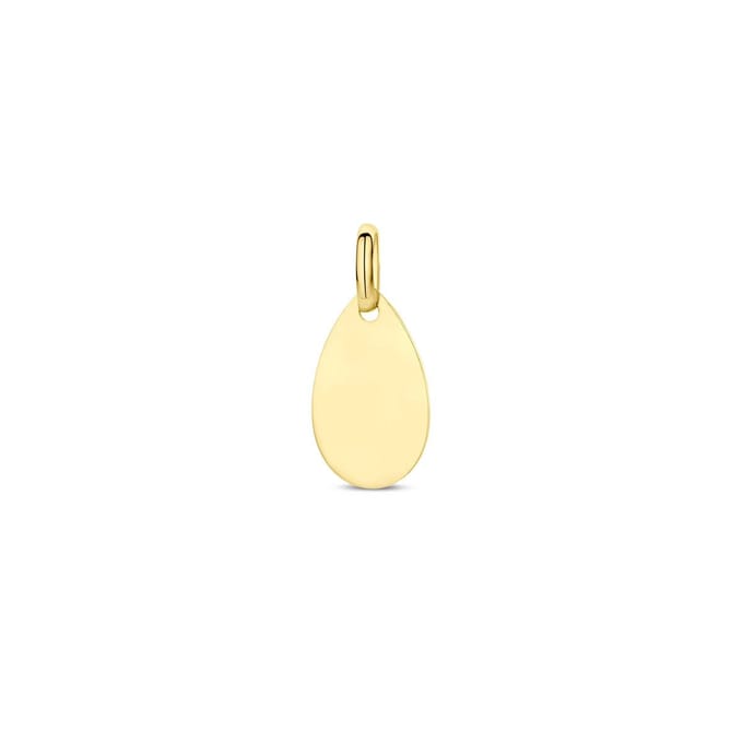 14K geelgoud graveerhanger 19 mm 4032773