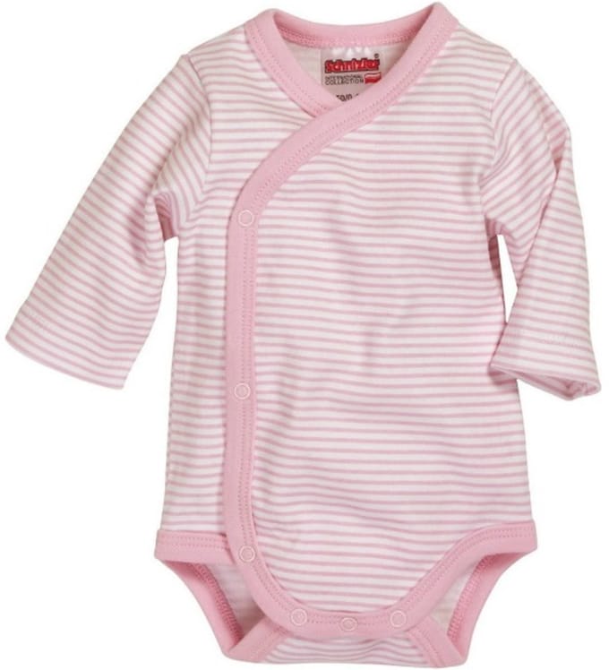 Playshoes Schnizler overslagromper lange mouwen streep roze