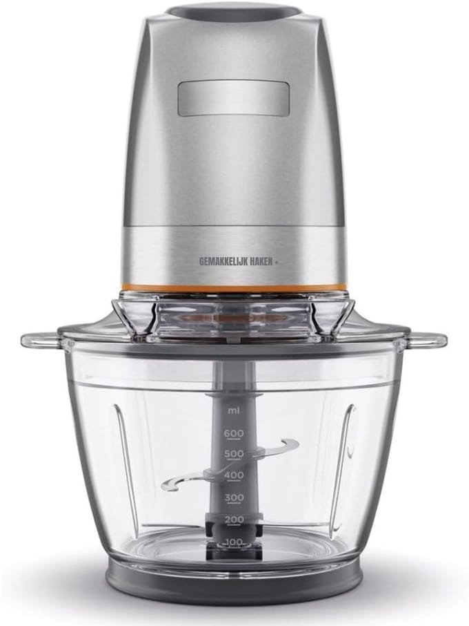 QORA® Hakmolen elektrisch - Hakmolen - Zilver - 20cm x 18cm x 26cm