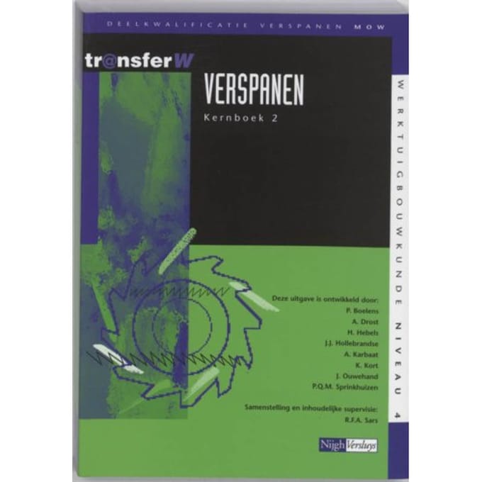Verspanen / 2 / Tekstboek - Transferw - P. Boelens