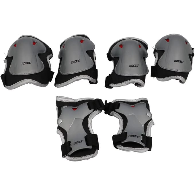 Roces - Super Skatebescherming 3-Pack - Kinderbescherming - Grijs - Maat M