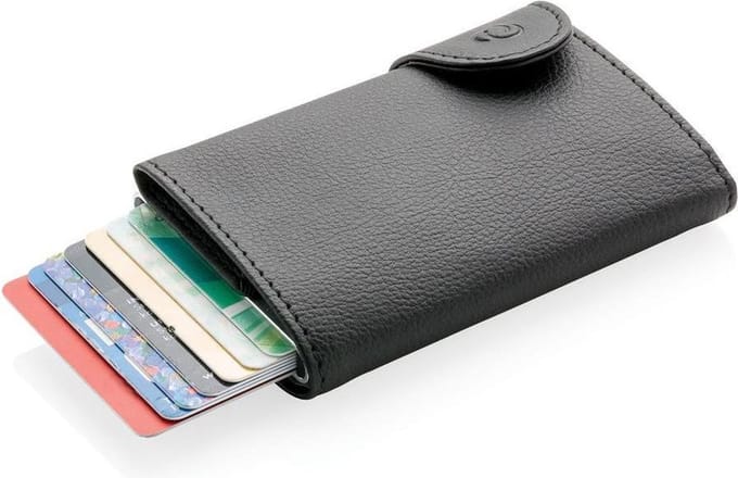 C-Secure aluminium RFID kaarthouder & portemonnee