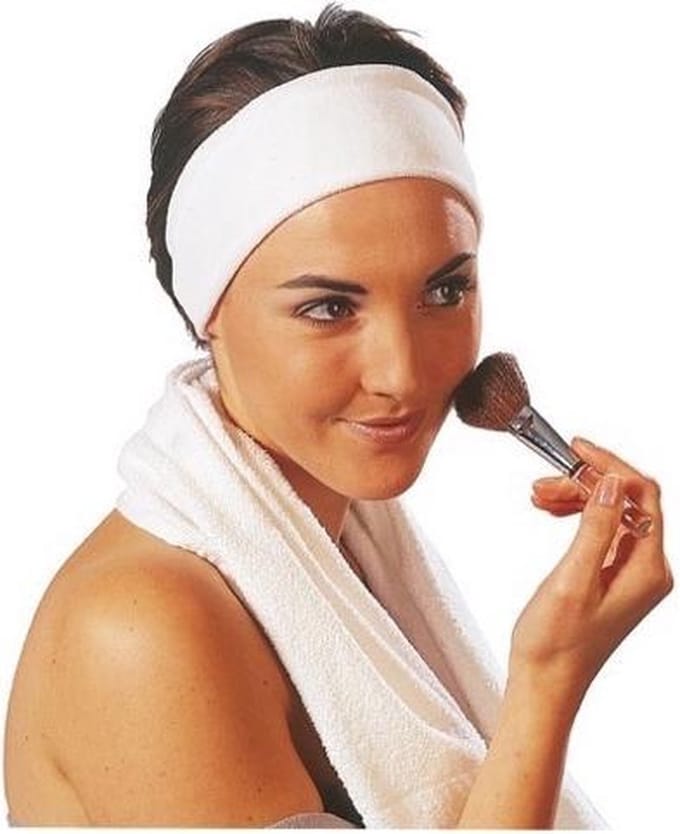 Sibel Cosmetic haarband velcro stretch wit