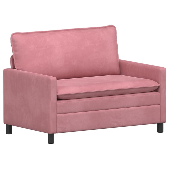 vidaXL - Bank - Roze - 126 - x - 81 - x - 87,5 - cm - Fluweel