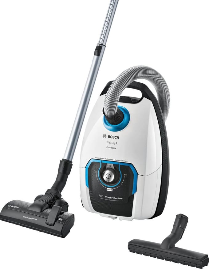 Bosch ProSilence BGB8SIL1 Serie 8 - Stofzuiger met zak - Wit