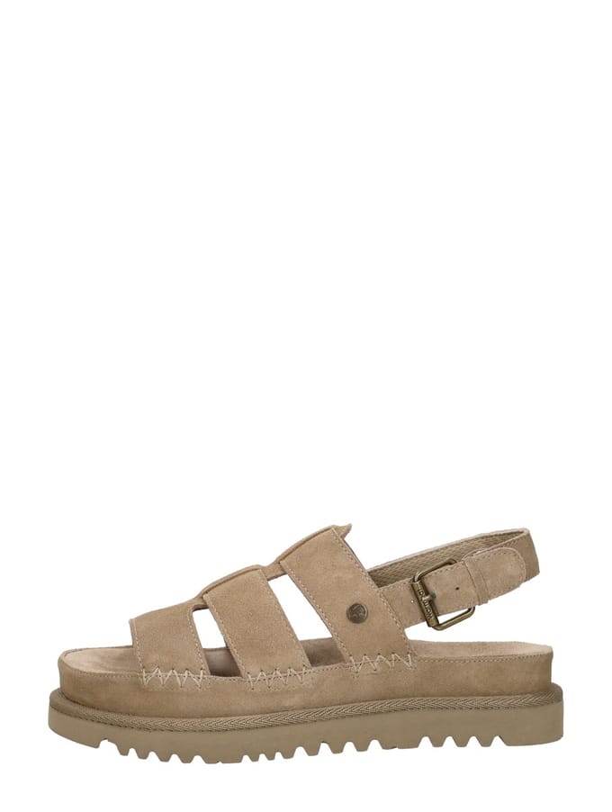 Warmbat Wenlock Suede Dames Sandalen - Stone