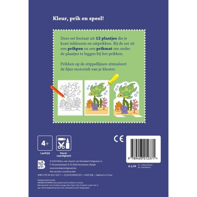 Dieren - Kleur- En Prikblokken