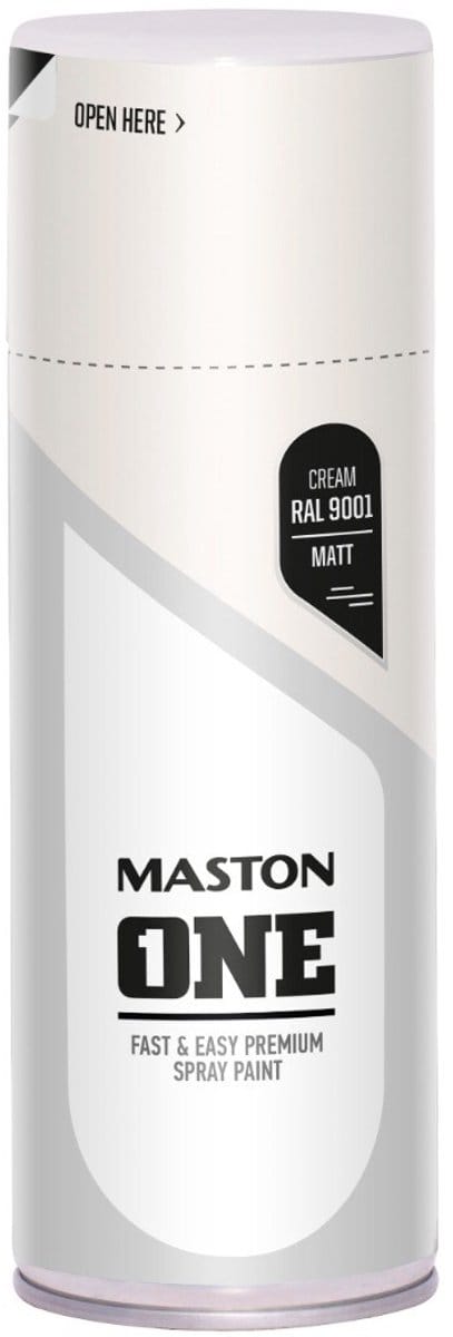 Maston ONE - Spuitverf - mat - Crème (RAL 9001) - 400 ml - spuitbus verf