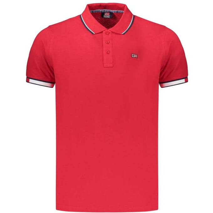 Noorwegen 1963 Rosso Katoenen Heren Polo