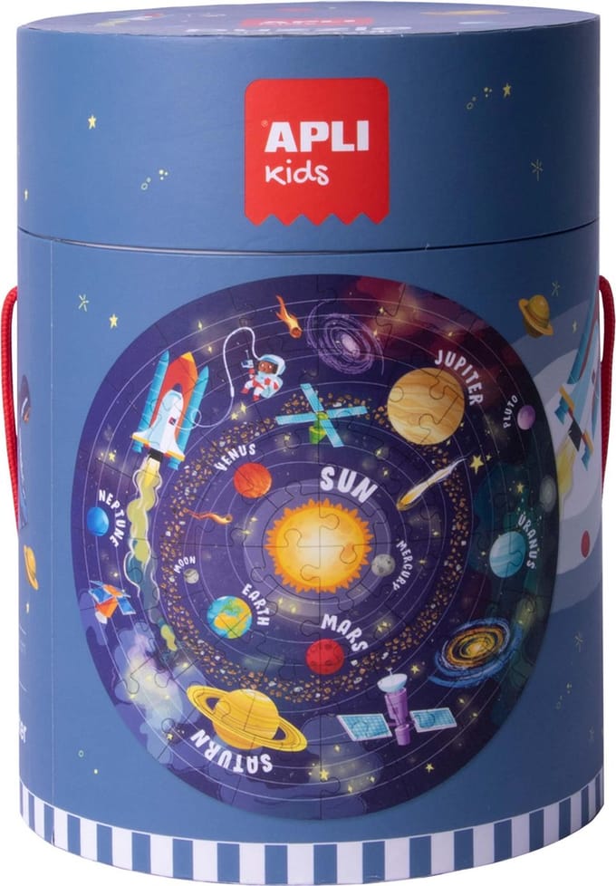 Apli Kids Ronde Puzzel Zonnestelsel