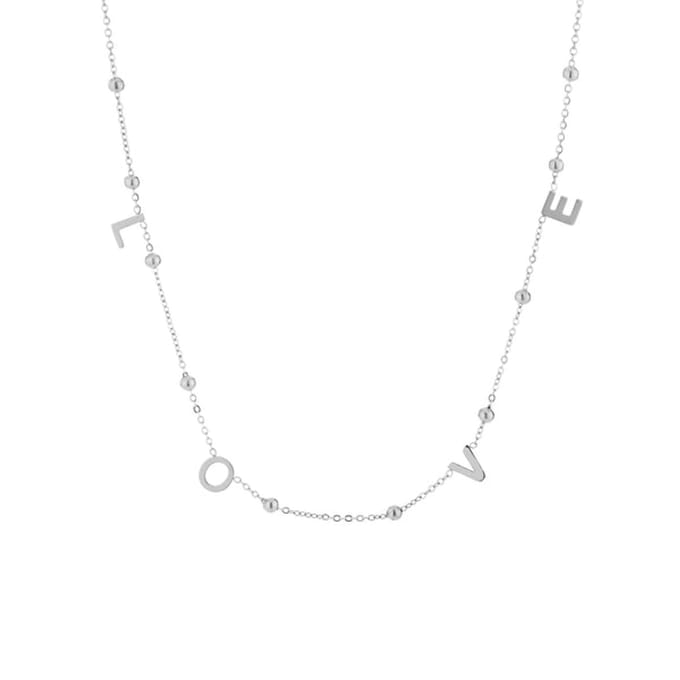 Bijoutheek Collier Balls Love Zilver