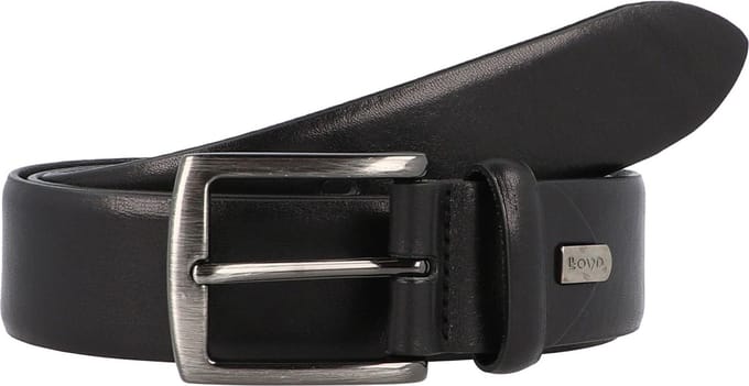 LLOYD Leren Riem Belt W105 Black Zwart