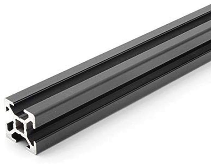 Aluminium profiel 20x20 met groef 6 voor montage - standaardlengte 1200mm