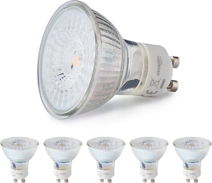 6-pack Dimbare GU10 LED Lampen Warm Wit 2700K - Energiezuinig en Langdurig
