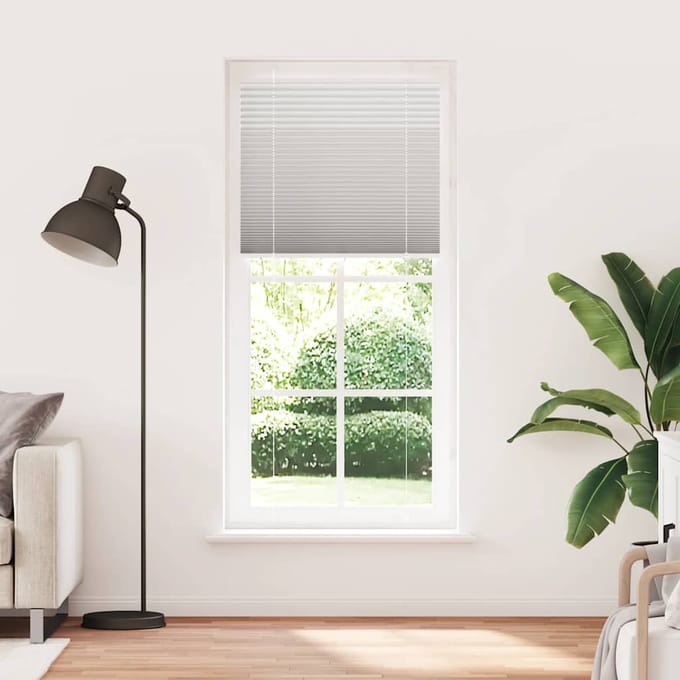 vidaXL - Plissé - rolgordijn - 85x200 - cm - stofbreedte - 84,4 - cm - polyester