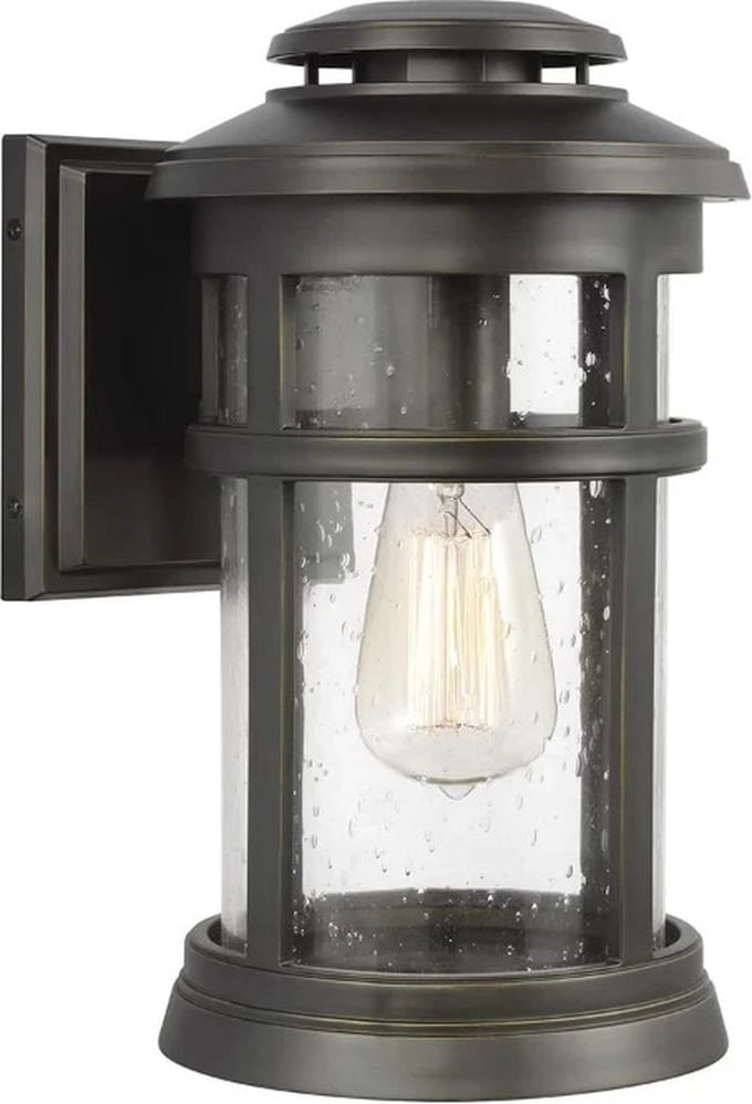 Feiss LED Wand Buitenlamp Newport | 1X E27 Max 60W | IP44 | Dimbaar | Antique Bronze