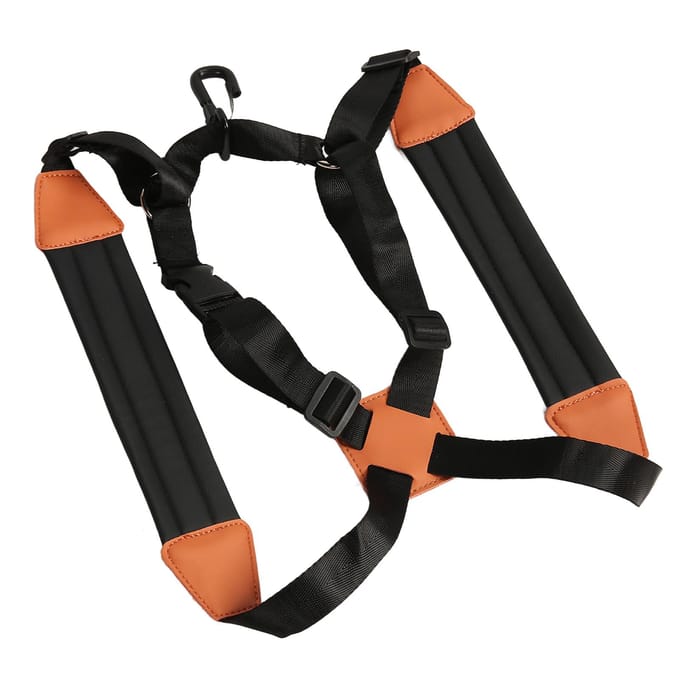 Harnais de saxophone épais, soulage la pression du cou, sangle d'épaule réglable pour saxophone M black