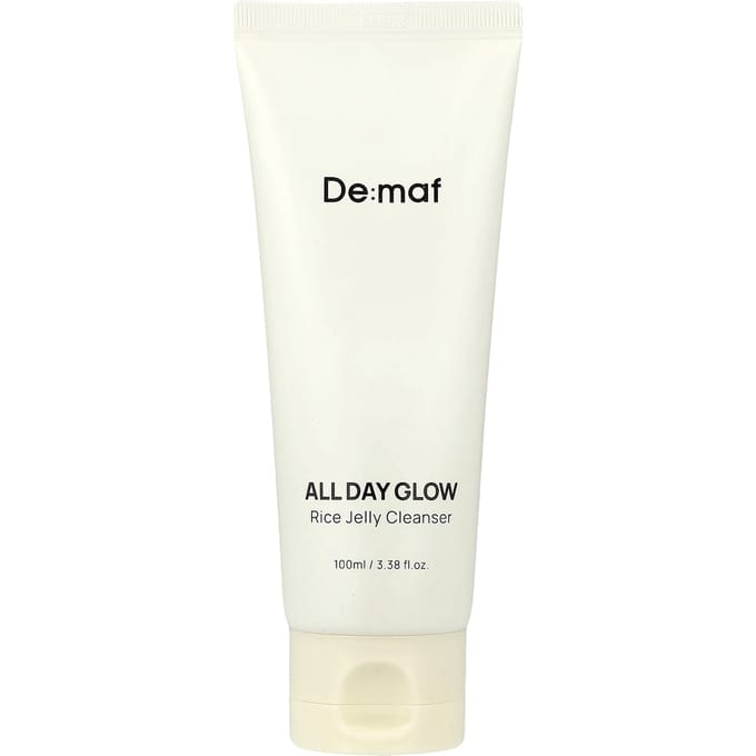De:maf, All Day Glow, Rijst Jelly Reiniger, 100ml (3,38 fl oz) white