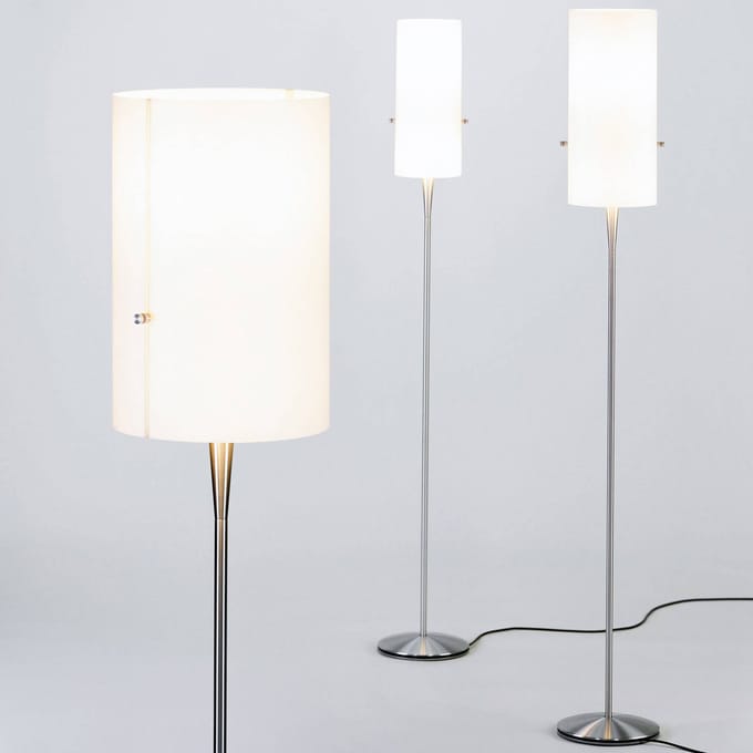 Serien Lighting serien.lighting Club S LED vloerlamp, aluminium
