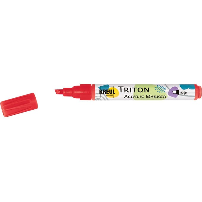 KREUL Triton Acryl Marker "edge" - Kersenrood